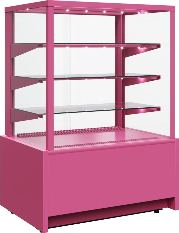 Кондитерская витрина CARBOMA ВХСв‑0,9д CUBE LIGHT (KC70 VM 0,9‑1) 