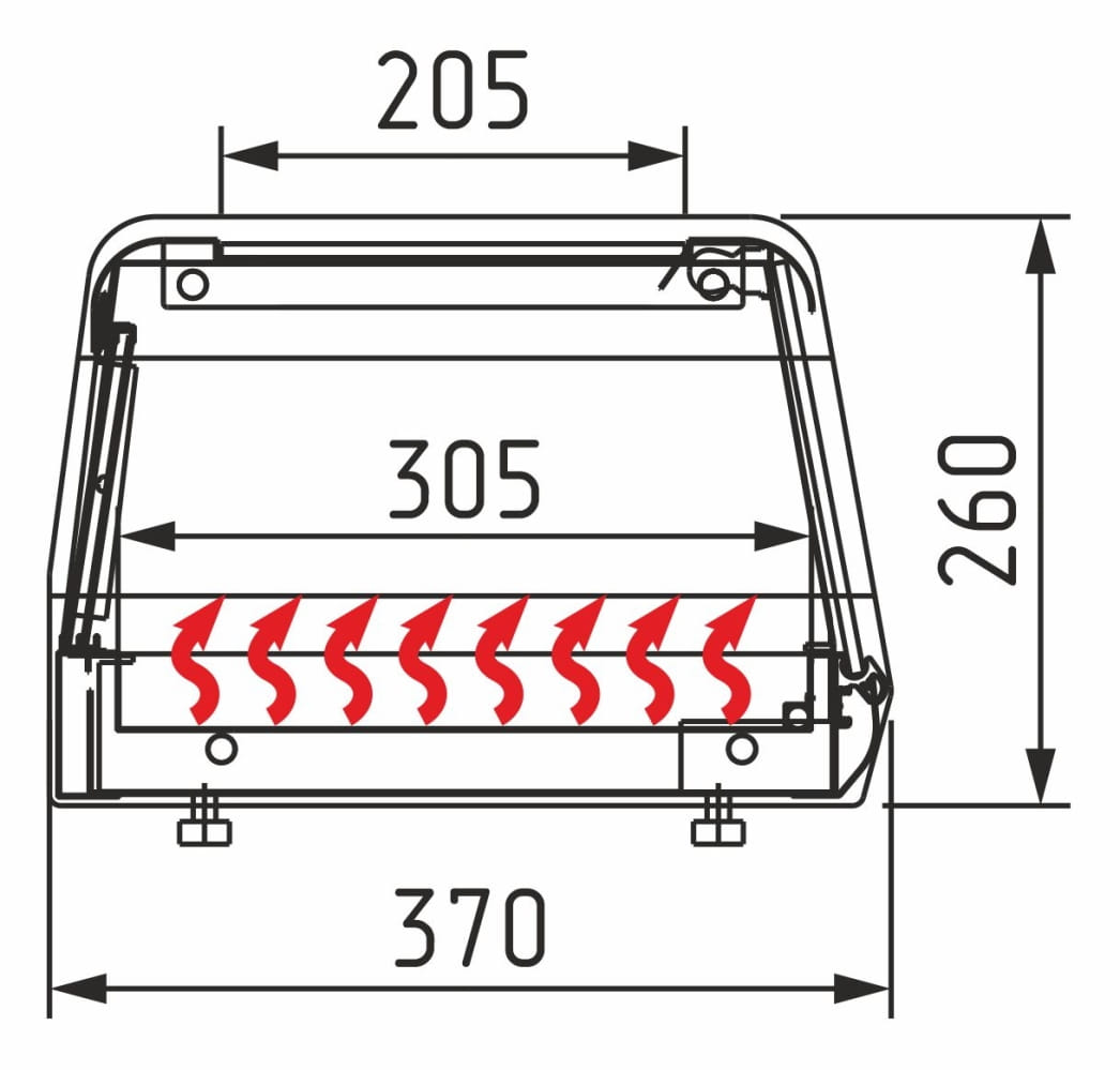 Тепловая витрина CARBOMA AZHA AC38 SH 1,0‑1 
