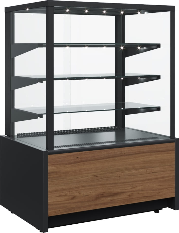 Кондитерская витрина CARBOMA ВХСв‑0,9д CUBE LIGHT (KC70 VM 0,9‑1) 