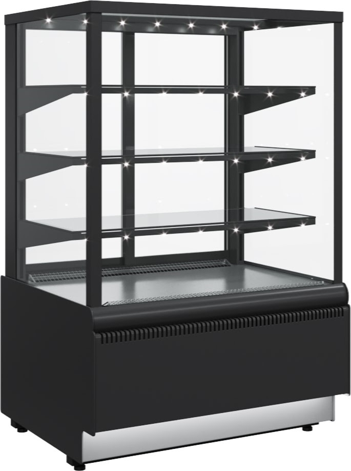 Кондитерская витрина CARBOMA ВХСв‑0,6д CUBE STANDARD ЛЮКС (KC70 VV 0,6‑1) 