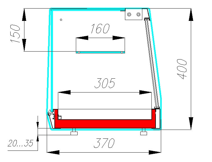 Холодильная витрина CARBOMA CUBE BAR AC37 SM 1,5‑11 