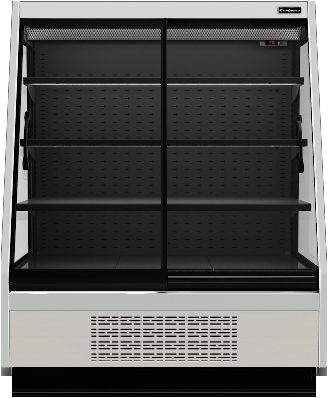 Холодильная горка CARBOMA TOKYO 2 STANDARD F16‑08 VV 1,3‑1 X1 2.0 INOX 