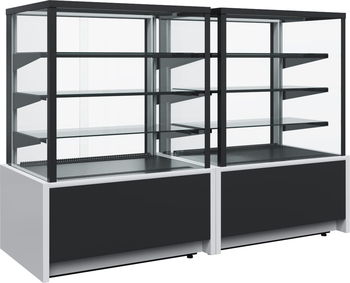 Кондитерская витрина CARBOMA ВХСв‑0,9д CUBE LIGHT (KC70 VM 0,9‑1) 