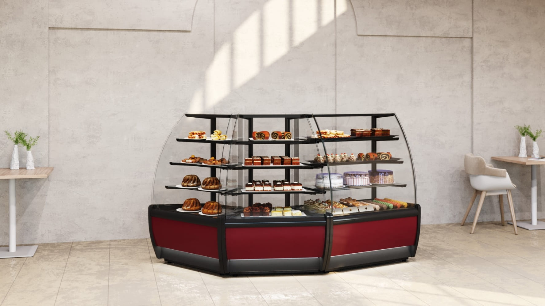 Тепловая витрина CARBOMA FLANDRIA LIGHT K70 SH 0,9‑1