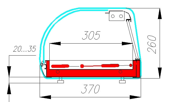 Холодильная витрина CARBOMA ВХСв‑1,0 BAR (A37 SM 1,0‑1) 